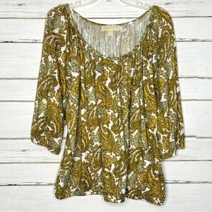 Michael Michael Kors Paisley Peasant Top